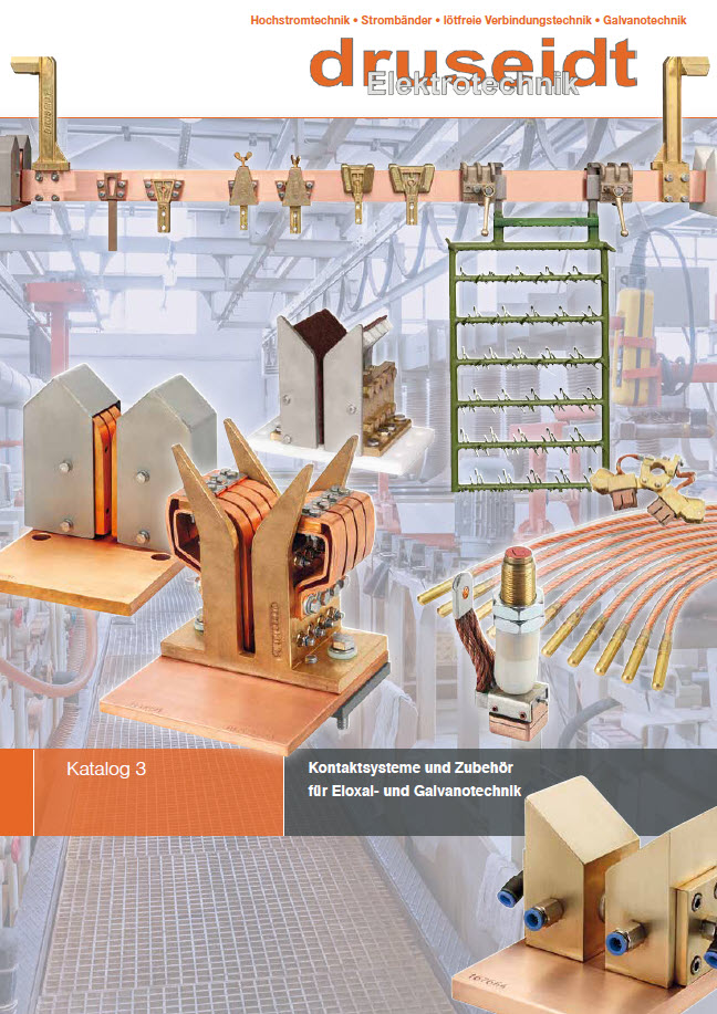 Katalog 3, Kontaktsysteme und Zubehör für die Galvanotechnik